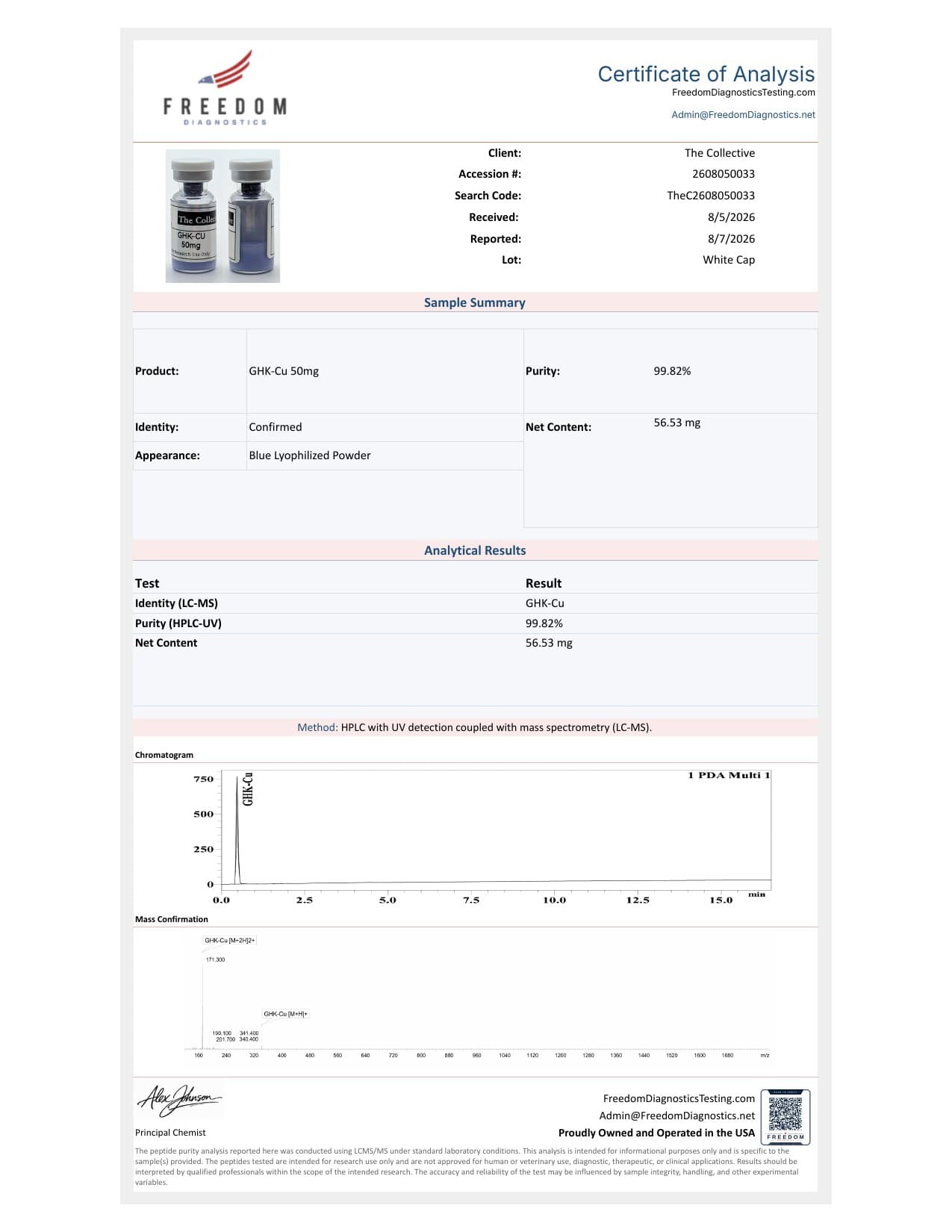 GHK-CU 50mg COA
